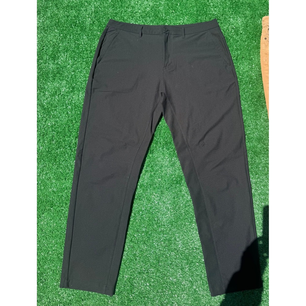 Legends Aviation Tech Pants Mens Black Stretch Tapered Performance Trousers 36‎